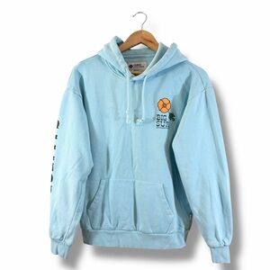 GLCO x Parks Project Big Sur Poppy Fleece Hoodie Size S Blue Graphic Casual